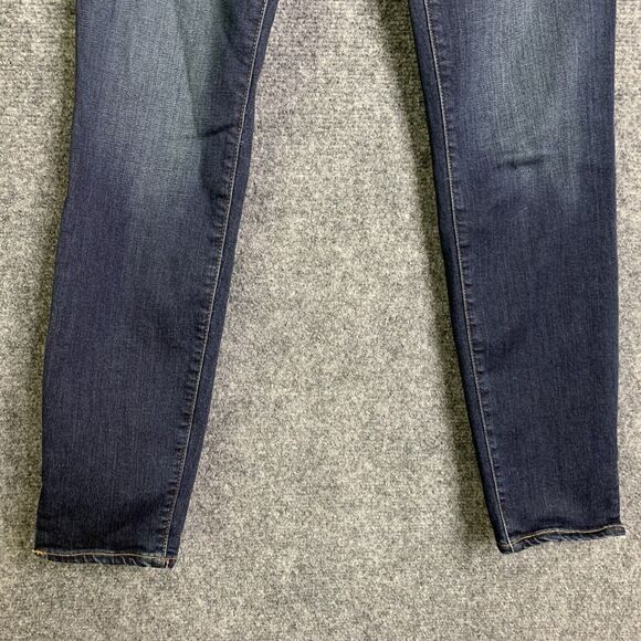 Frame Jeans Women 27 Le High Skinny Blue Cropped Slit Ankle Stretch Dark Wash - Picture 3 of 15